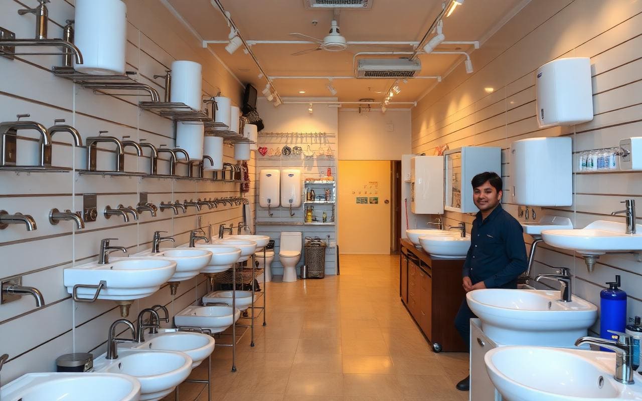 Suravi Sanitary Suppliers showroom staff and fittings on display since 2007